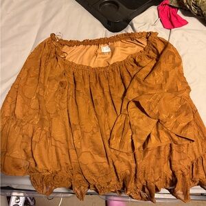 Cupio Terracotta Off-Shoulder Top